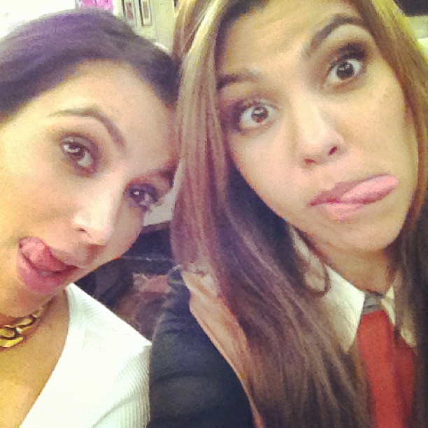 Silly sisters! @kimkardashian...
