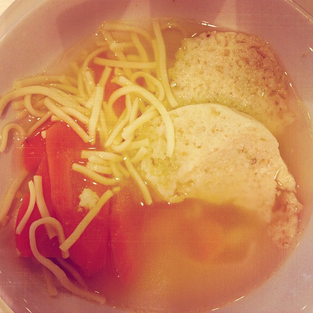 Matzo ball soup!...