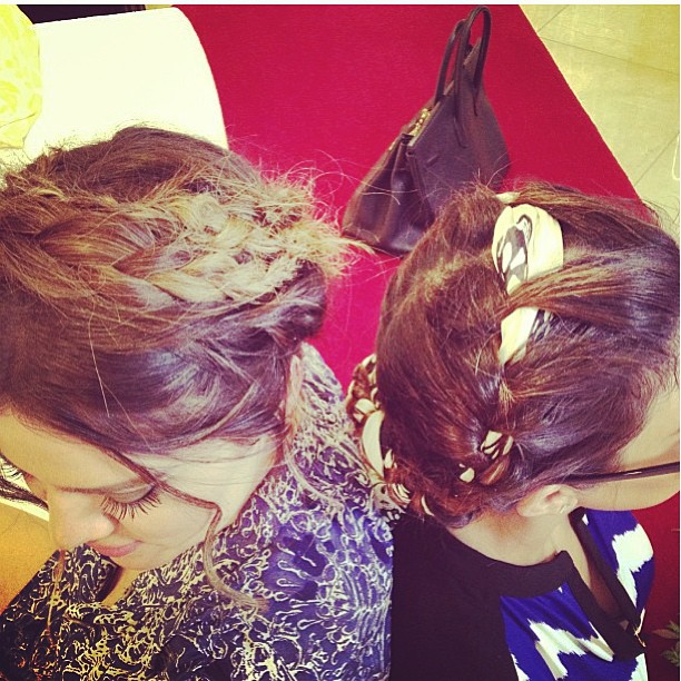 Remix! Me and my twin souls matching braids without planning! @khloekardashian...