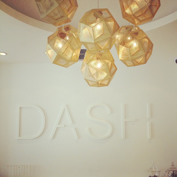 DASH Melrose! Obsessed with these Tom Dixon lights!...