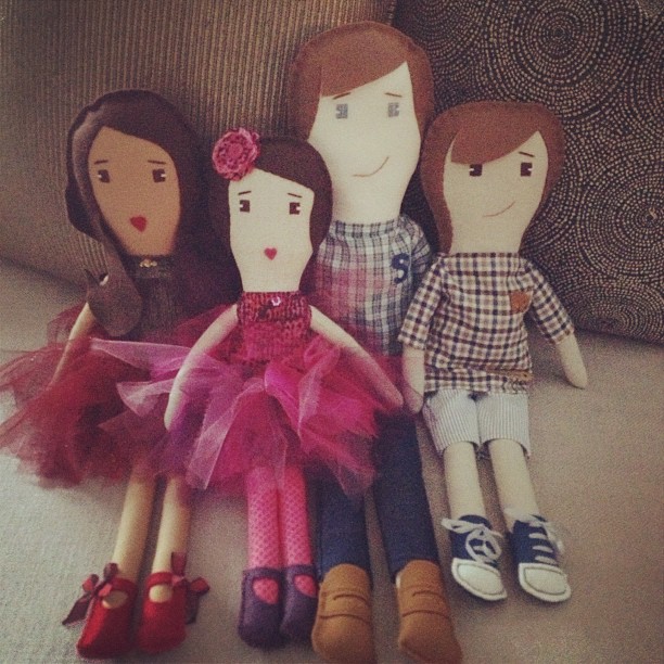 My doll family.  @celinesdolls...