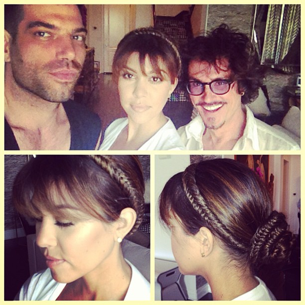 Today's glam. Thanks to my delicious peeps @robscheppy @clydehairgod!...