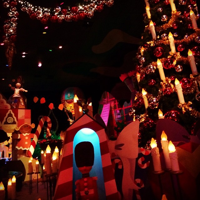 Followed by some Christmas magic! #smallworld #disneyland...
