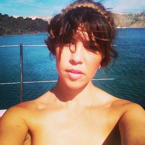 Toss back Tuesday! #SantoriniSun...
