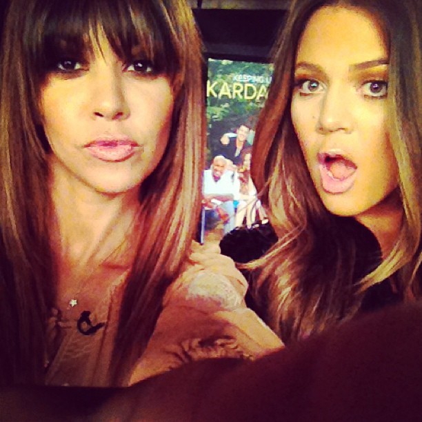 Oh! Satellite media tour with my boo @khloekardashian!...