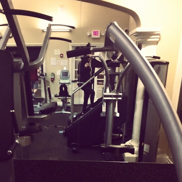 After three days off, I'm back in business. #gymtime...