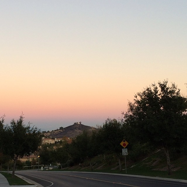 Pink California sky....