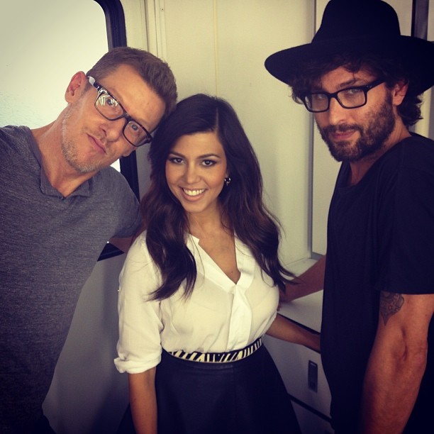 Glam party! At our @kardashiankollection commercial shoot!  @makeupmatthew @davy...