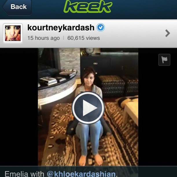 The best thing I like about Keek is that I can see your video responses. Get the...