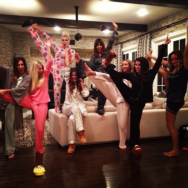 Let's kick it! @joycebonelli @khloekardashian @bonniemuler @jessdubb @virginiana...