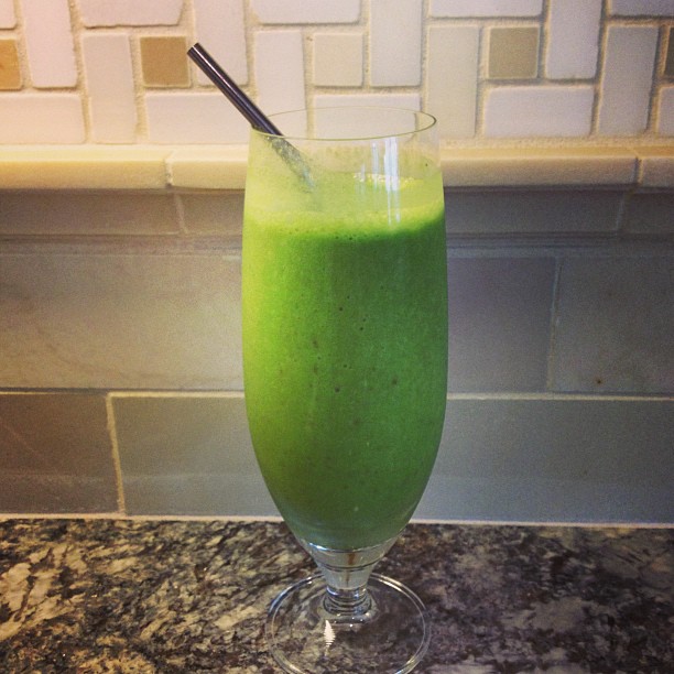 Sunday morning green shake....
