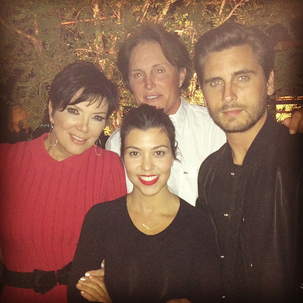 Look who we ran into at our Valentine dinner. @krisjenner...