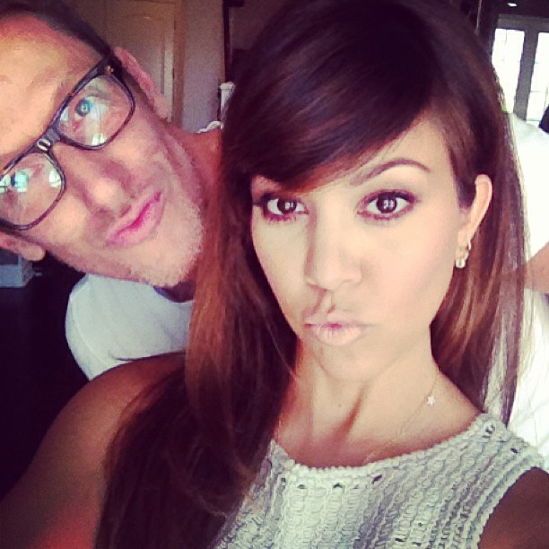 Kisses with @makeupmatthew!...