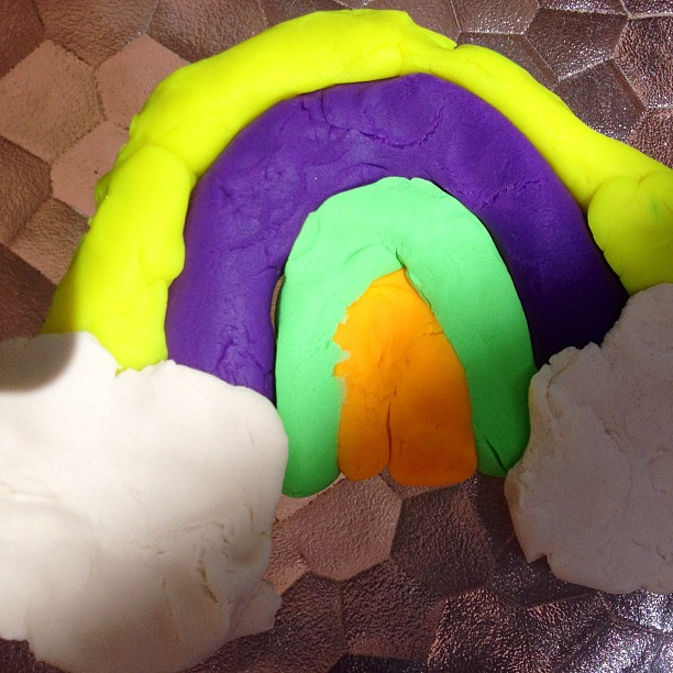 Rainbow love. #artsandcrafts...