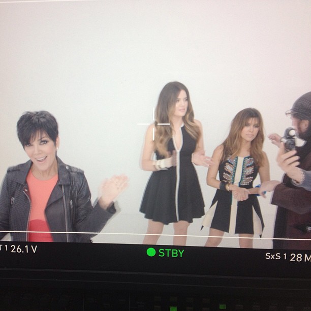 Photo shoot flashback! With @krisjenner @khloekardashian...