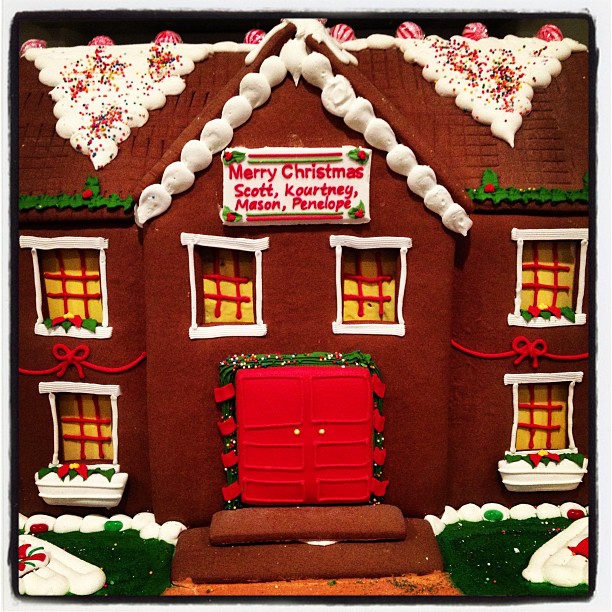 Our gingerbread mansion!...