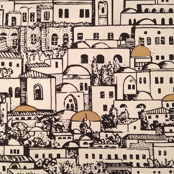 Fornasetti Village! #addictedtowallpaper...