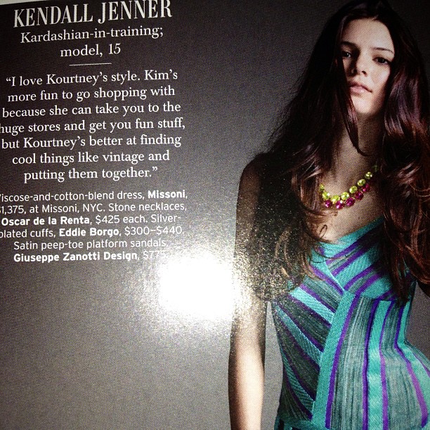 Looking through an old @elleusa and found this gorgeous creature @kendalljenner!...