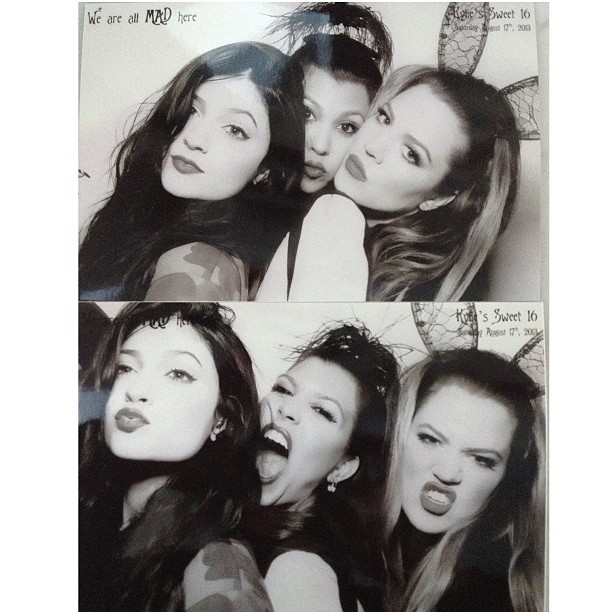 Strike a pose! @khloekardashian @kyliejenner...