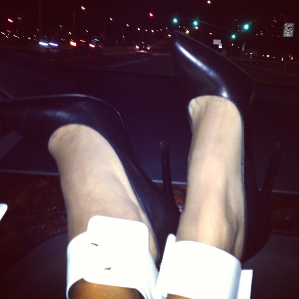 My Valentine's shoes from my most special Valentine @scottdisick...