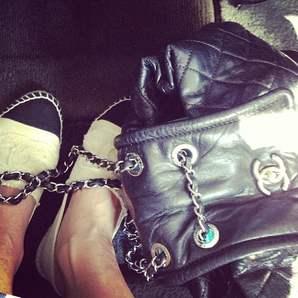 Espadrilles and backpack!...