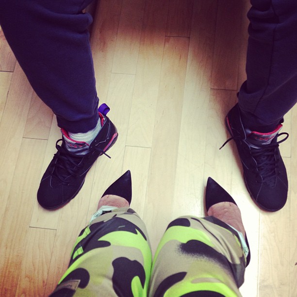 Me and @robkardashian. Happy feet!...