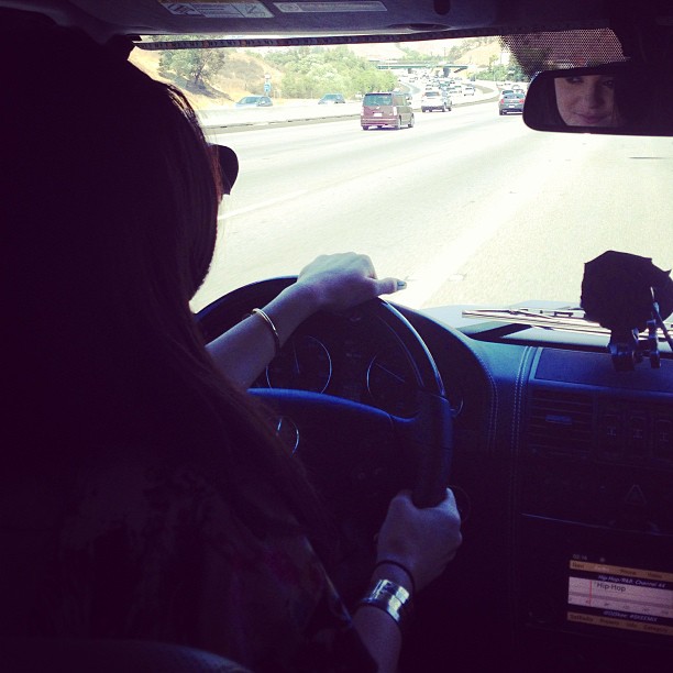 I can't believe my little sister drove me around today! Congrats @kyliejenner on...