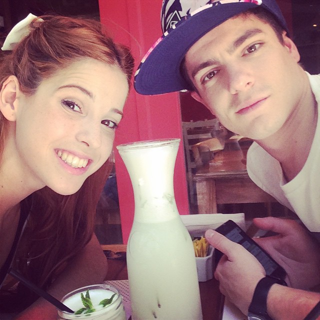 Y antes de ensayar un gustito ! @facugamba...