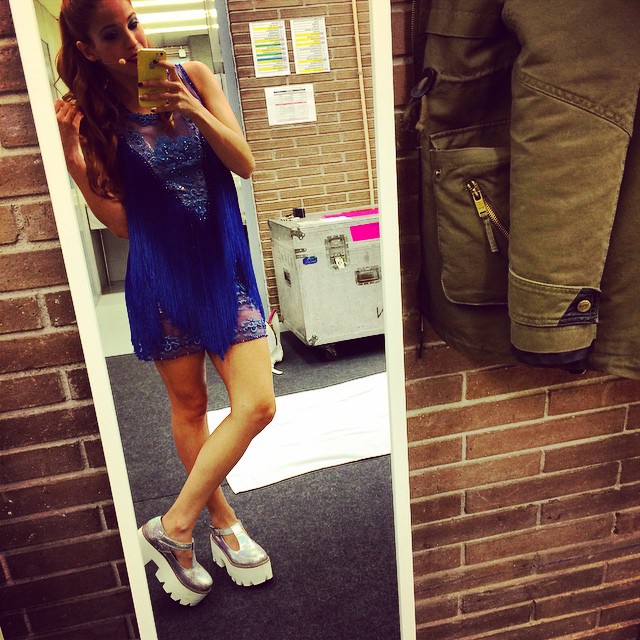 Lista para la última función en Barcelona ! De la mano de @miuxshoes ...