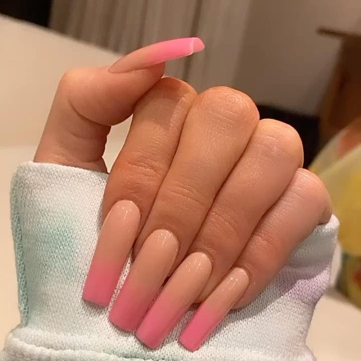 pink ombré ...