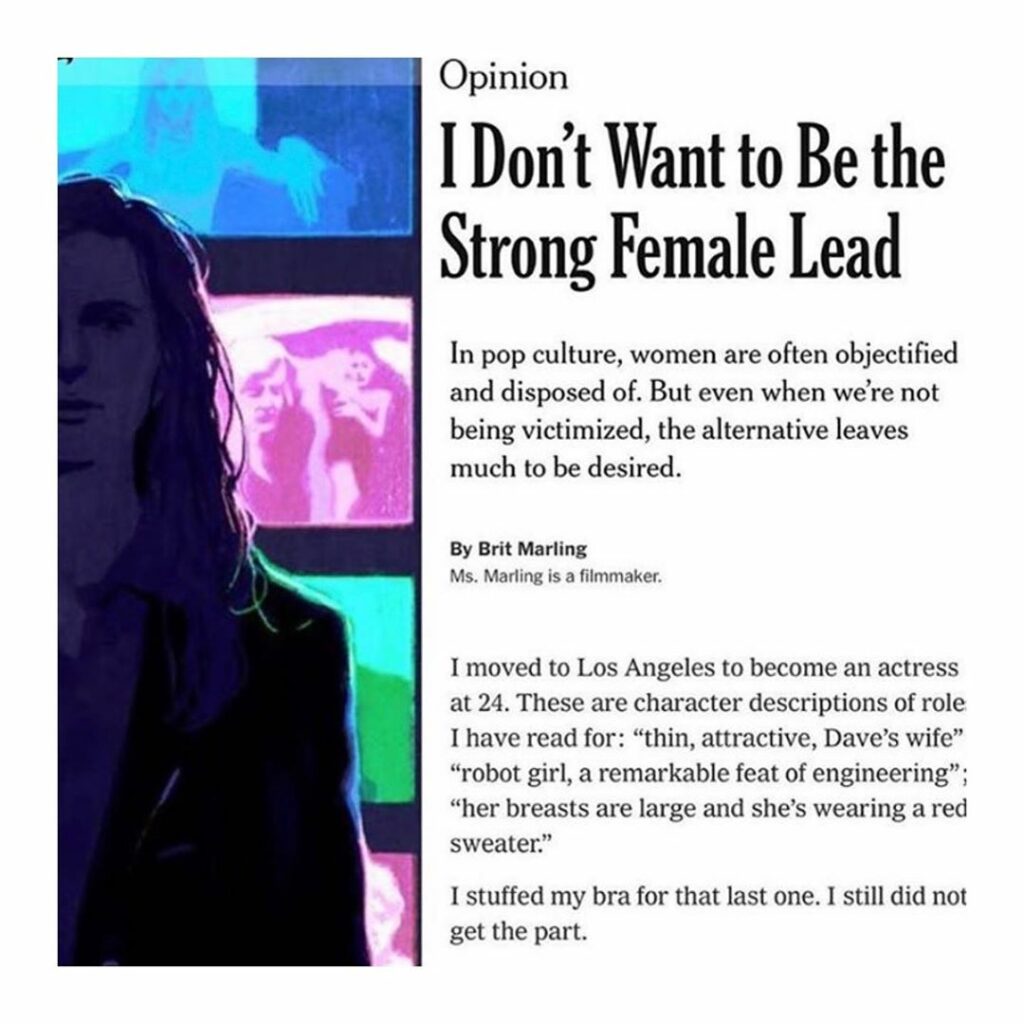 Thank you Brit Marling x...