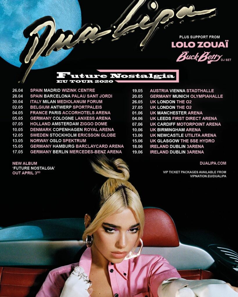 Newwww tour poster yeeehaw!!  DUALIPA.COM/LIVE...