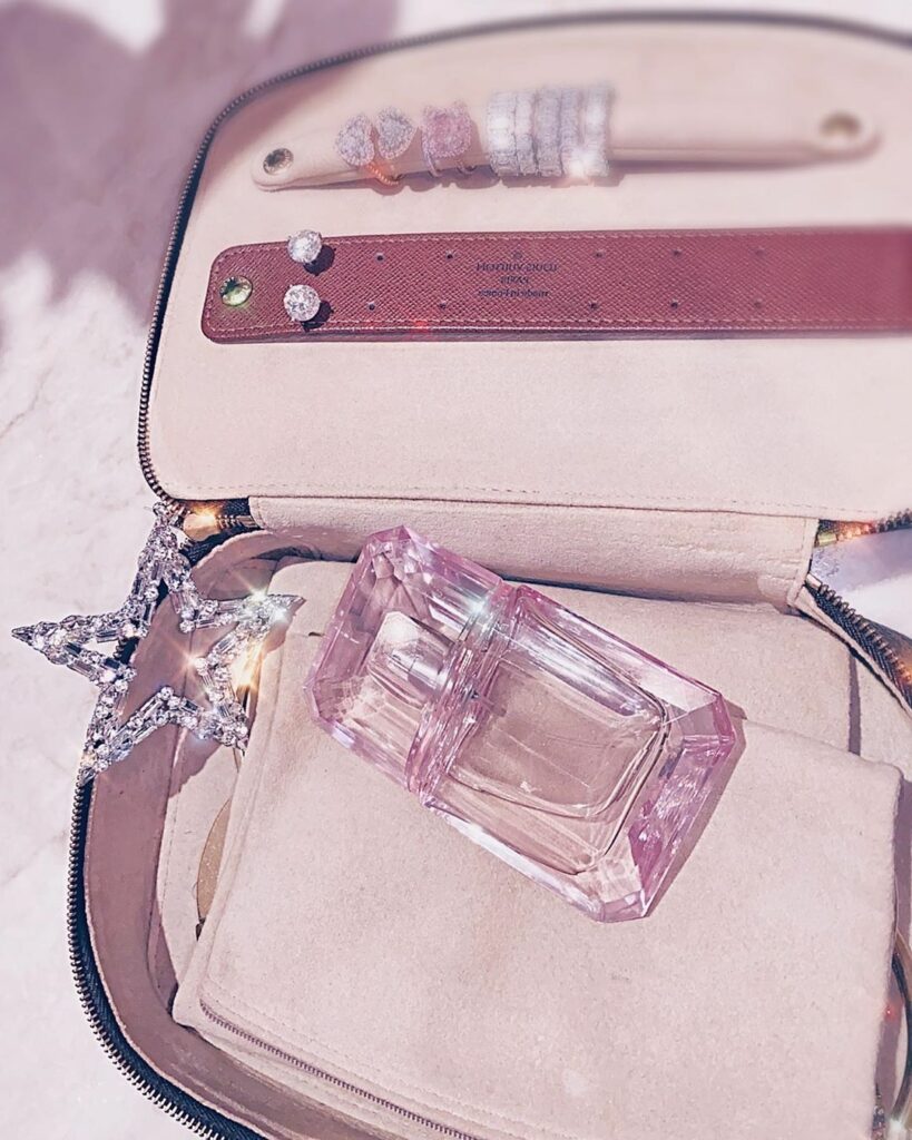 My unforgettable accessory; My Pink Diamond Fragrance. KKWFragrance.com...