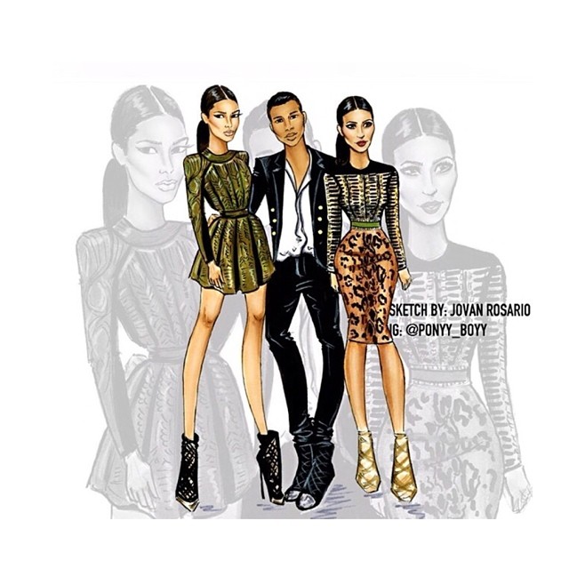 Love this sketch @ponyy_boyy #BalmainArmy...