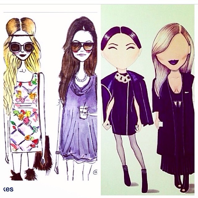 Cartoon @Joycebonelli & @kourtneykardash wanna come play with cartoon @jenatkinh...