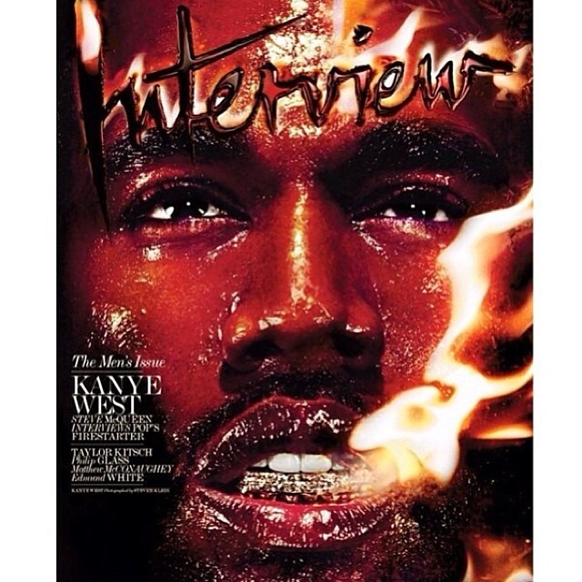 Kanye's new Interview Magazine cover!!! So proud!!! Shot by Steven Klein, interv...