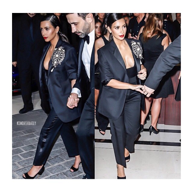 I love a suit with an oversized jacket...with a low cut top of course  @riccardo...