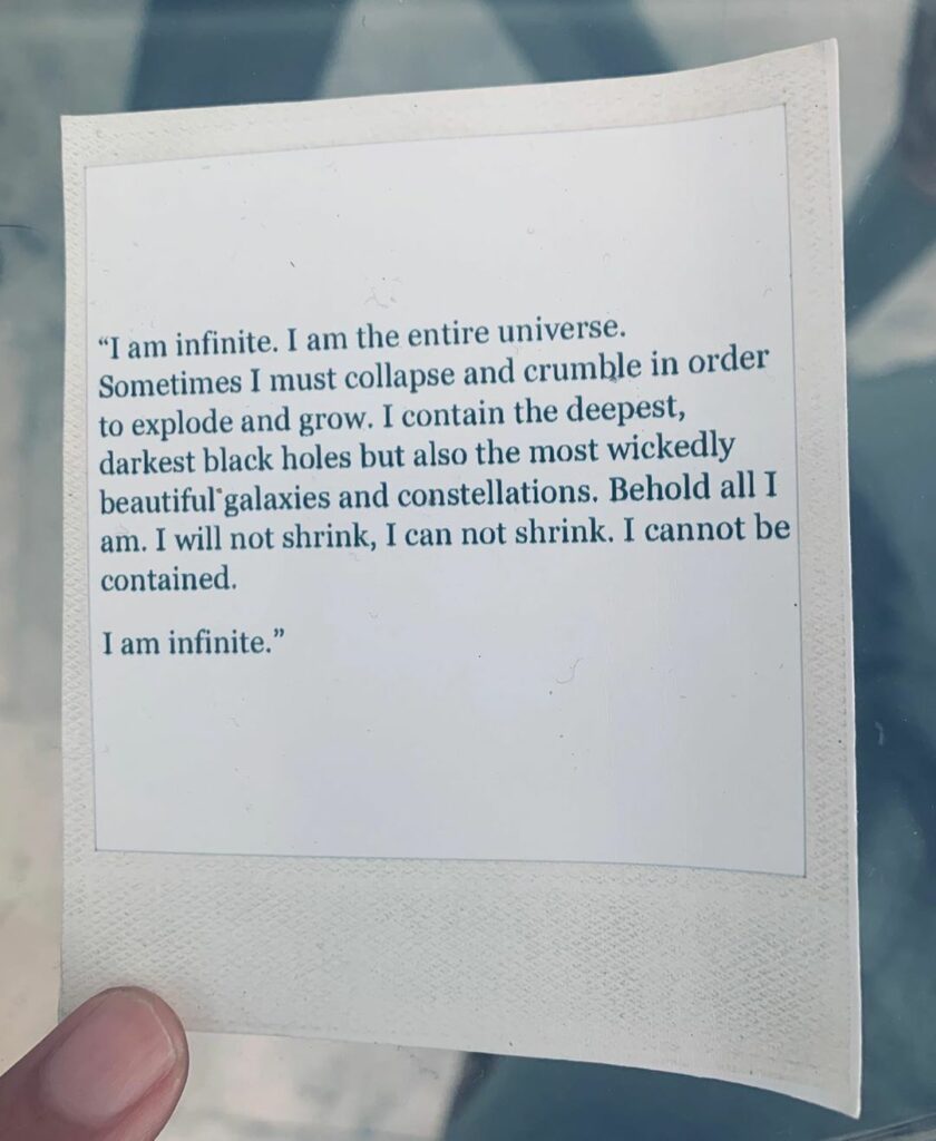 reminder to you and to me today: sometimes we must collapse and crumble, but we ...