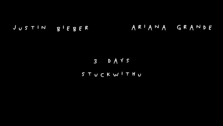 three days #stuckwithu ...