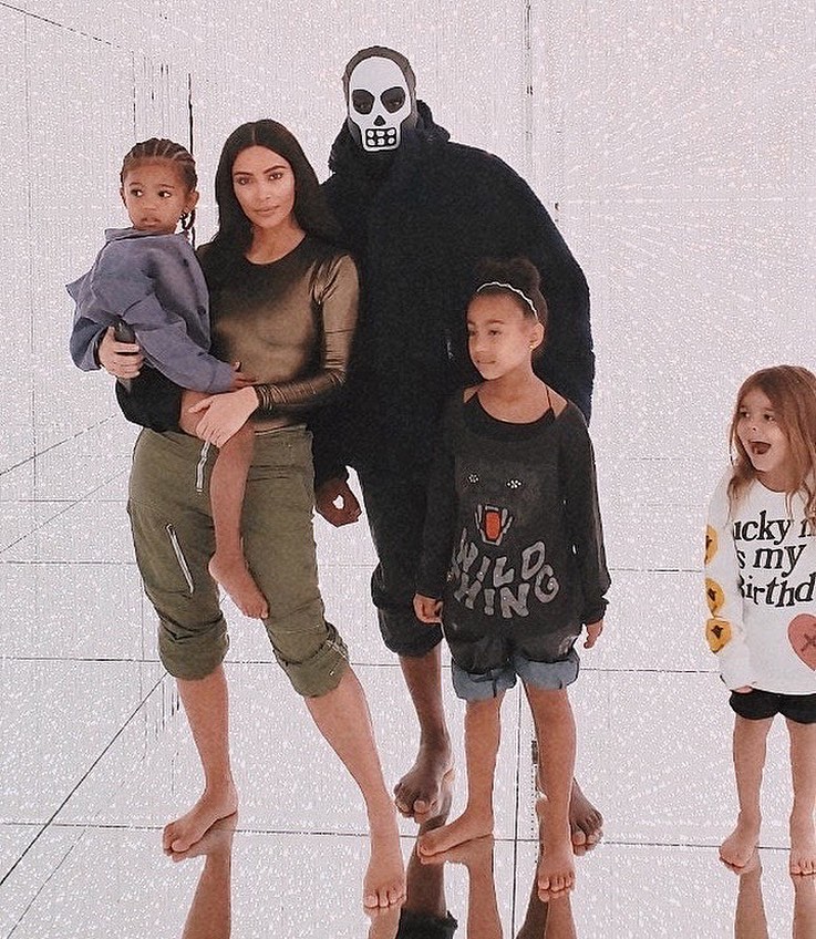 Flashback to last years Japan trip when Kanye would wear full face masks ...