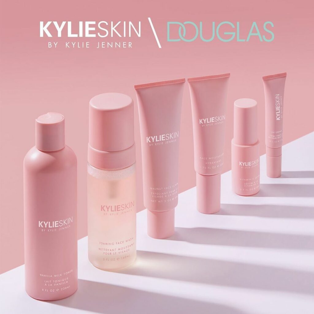 @kylieskin is officially available in Europe at @douglas_cosmetics! Shop online ...
