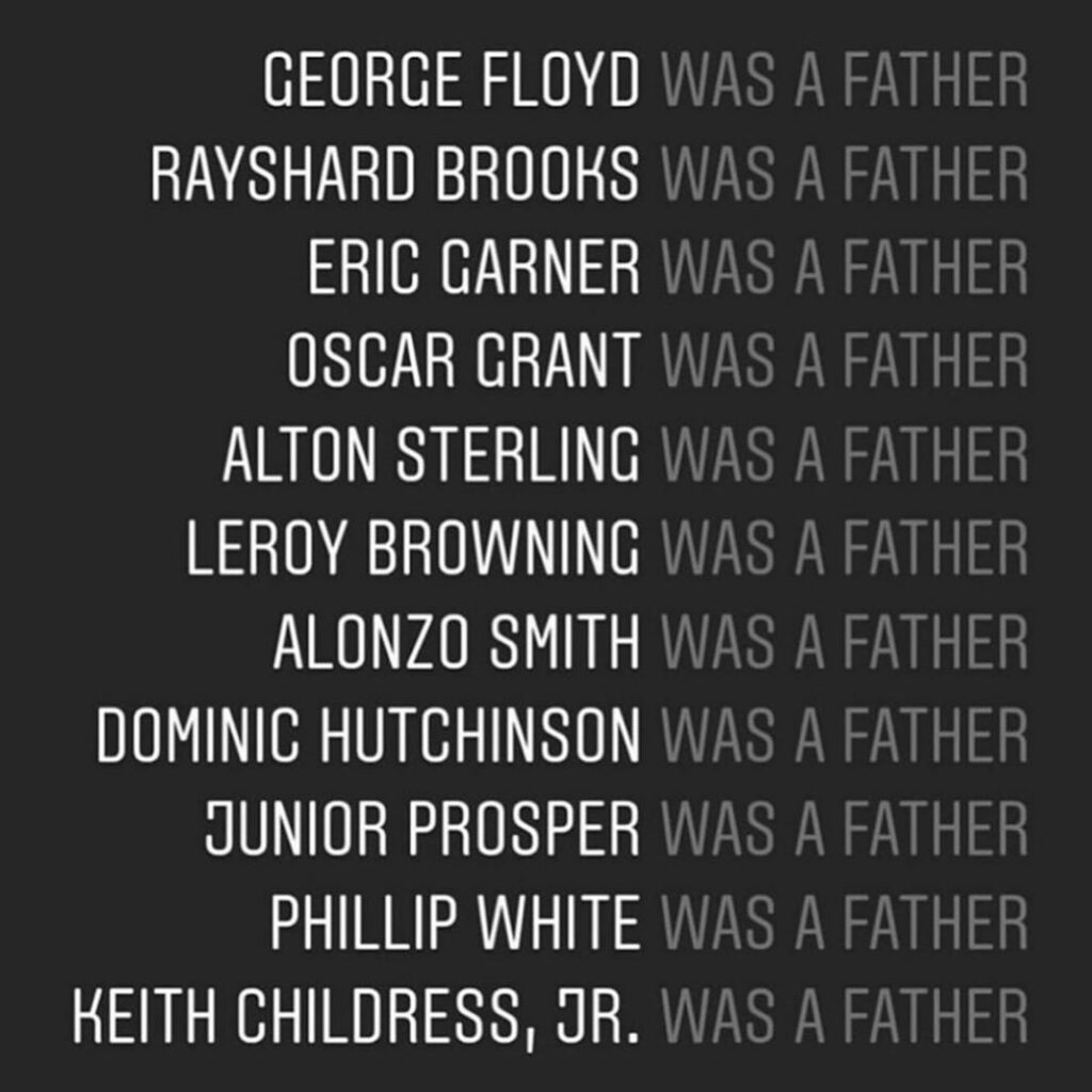 to all the fathers who should be here but aren’t, to all those suffering at the ...