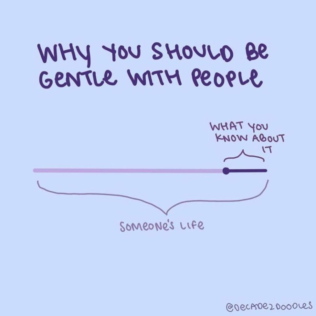 found this and loved it, “everyone is fighting a secret battle you know nothing ...