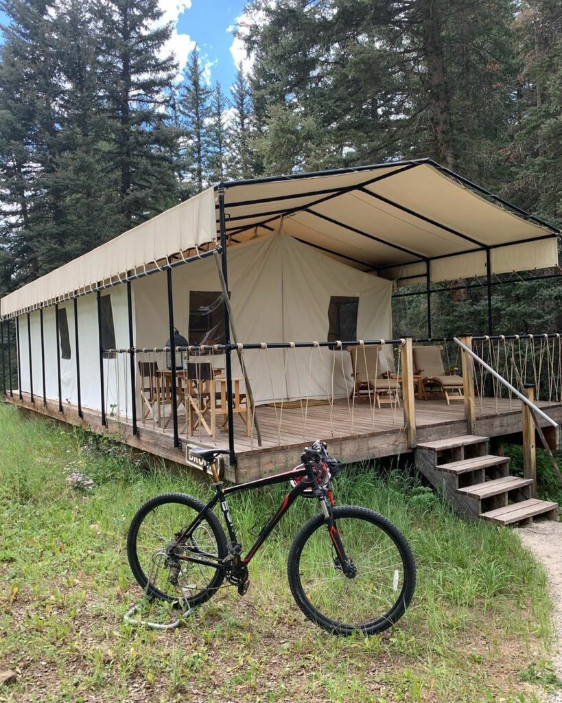 woke up in a tent...