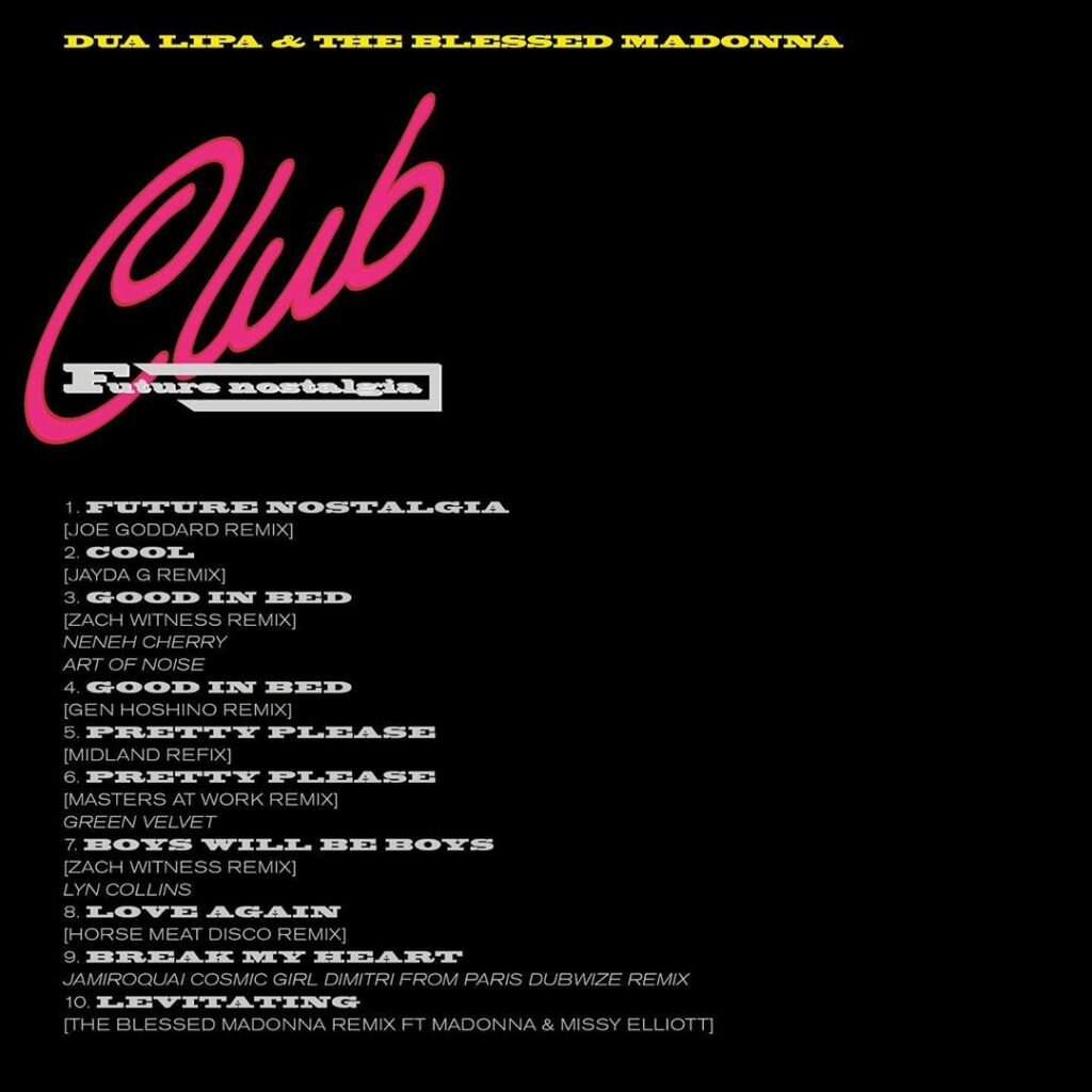 Club Future Nostalgia Out August 28th ...