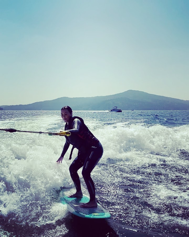 Nothing like Lake Life and cheering each other on wake surfing ...