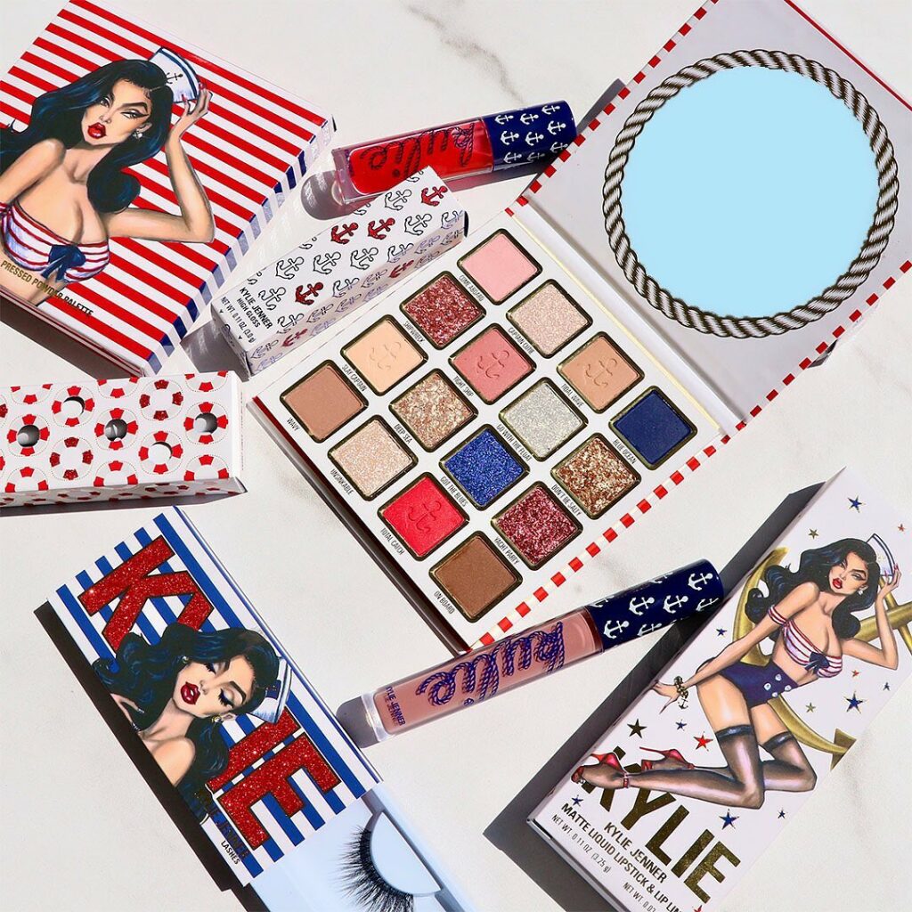 my summer sailor collection is LIVE on KylieCosmetics.com  @kyliecosmetics...