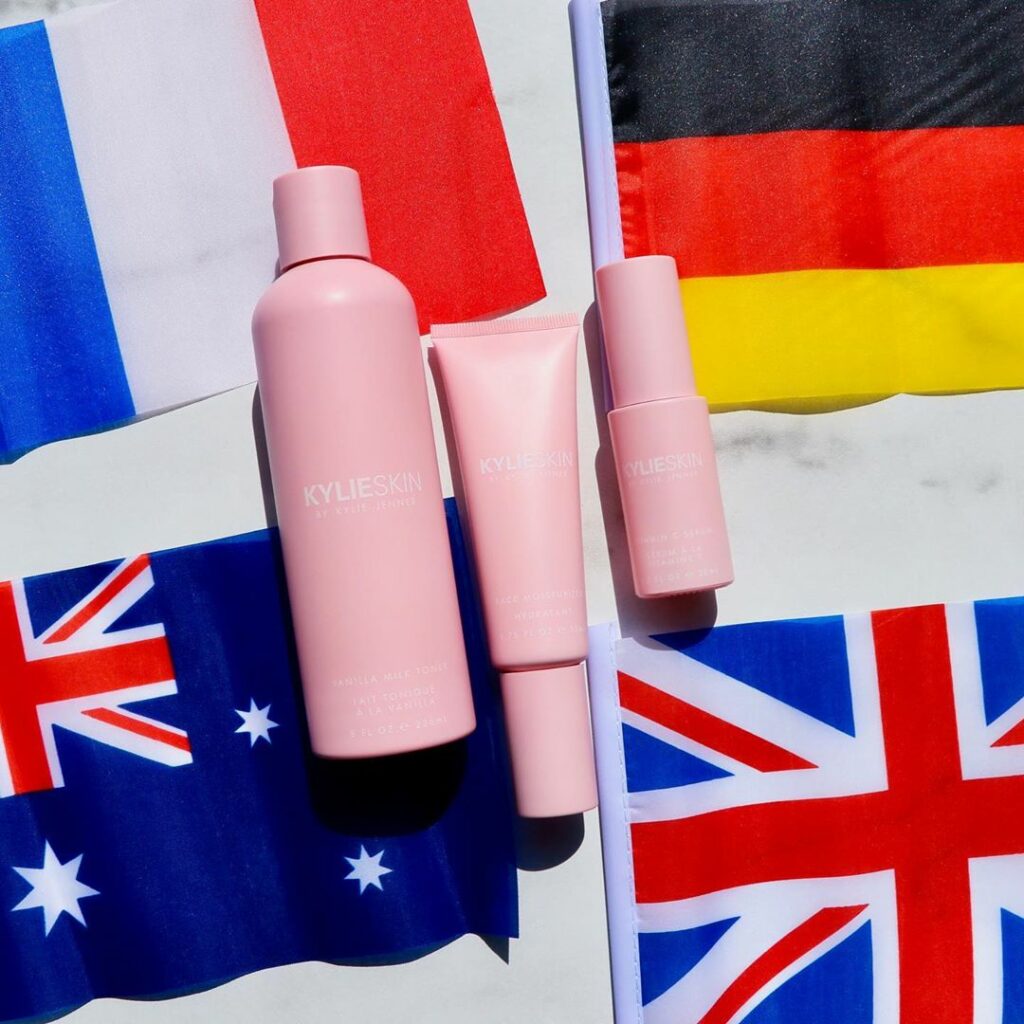 I’m launching my official @KylieSkin websites in the UK, Germany, France and Aus...