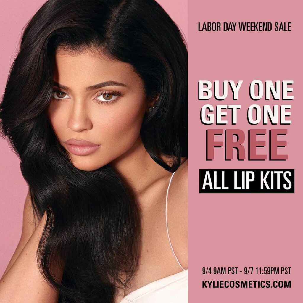 my favorite sale of the year, my annual buy one get one free lip kit sale is her...