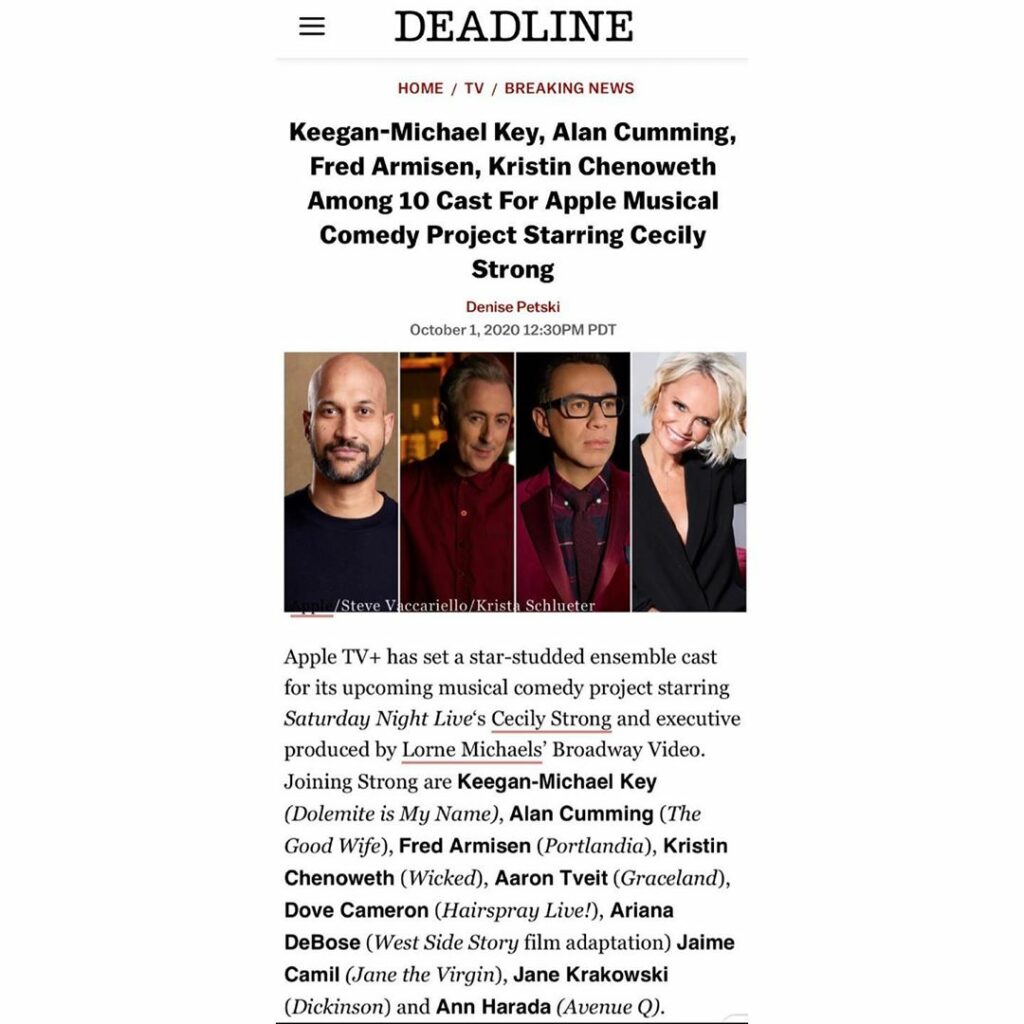 too grateful and excited to be a part of this incredible cast and show... thank ...